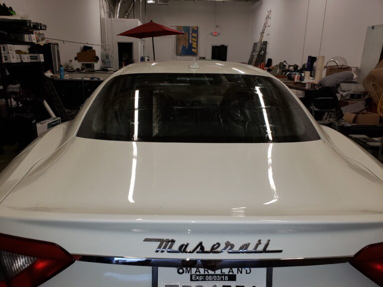 Maserati Ghibli with Best Ceramic Window Tinting installed,