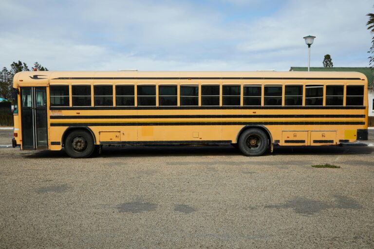 Yellow school bus for specialized Bus & Fleet Glass Scratch Repair service in Las Vegas.